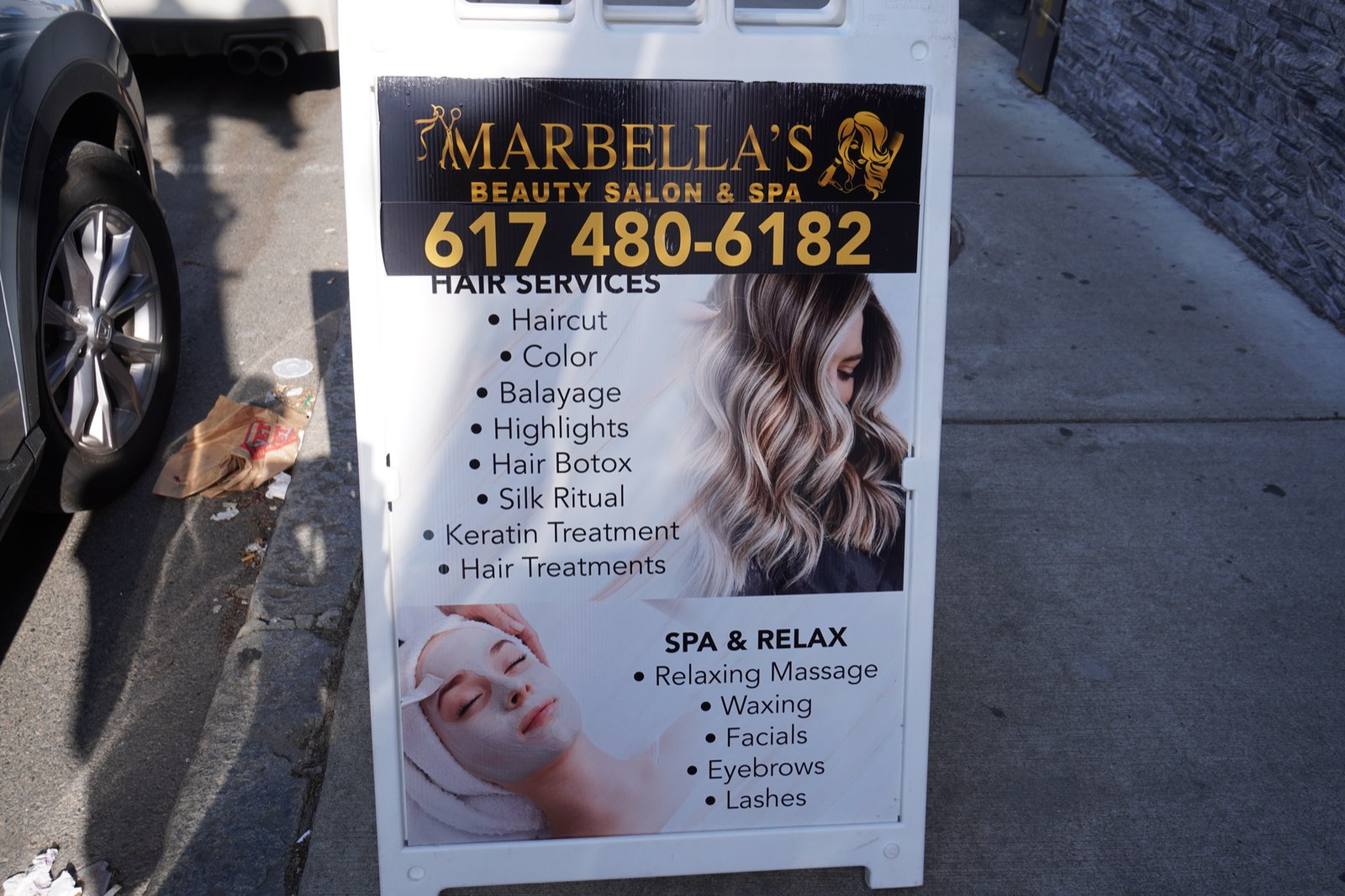 Marbella's signage